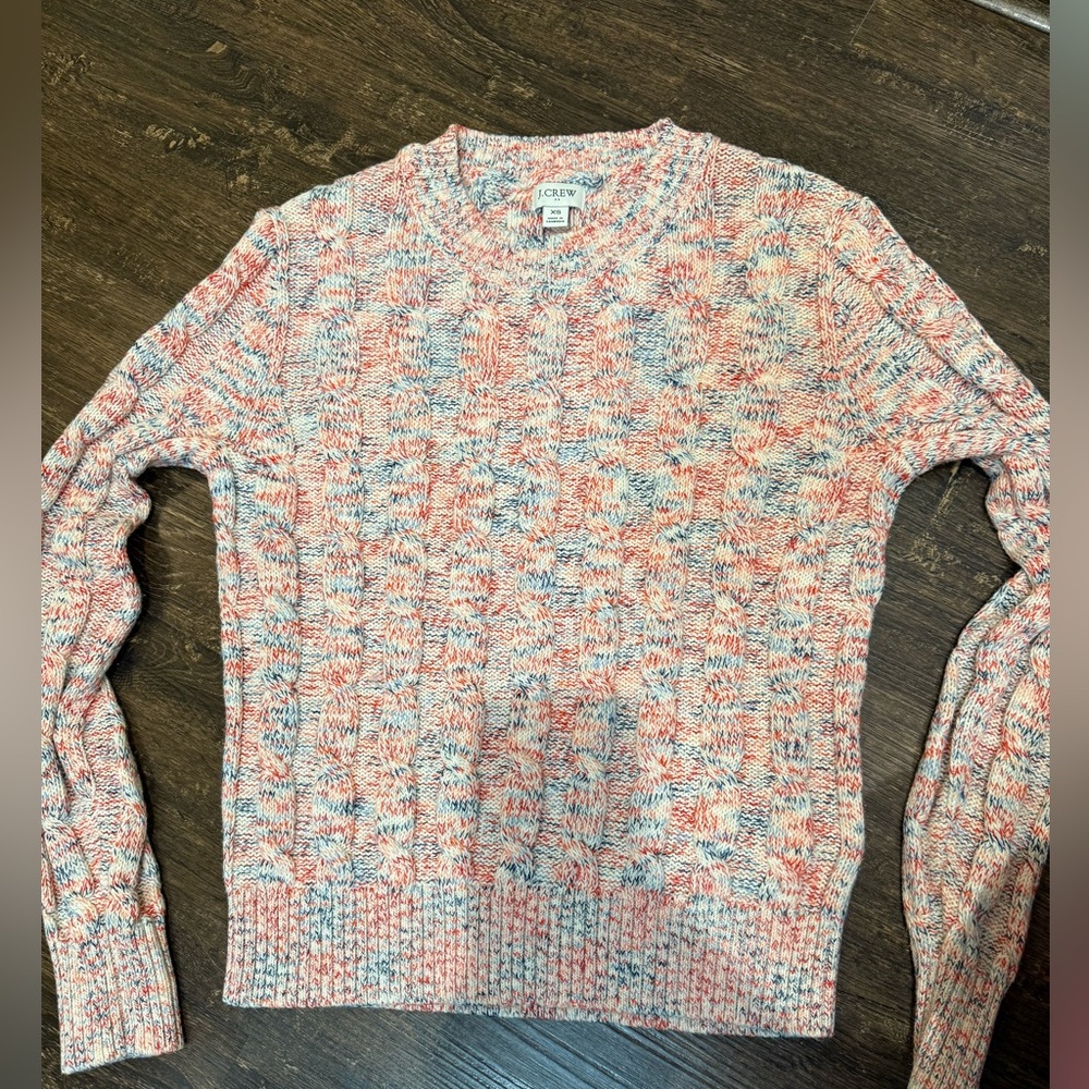J CREW knit sweater, XS, soft and excellent condition.